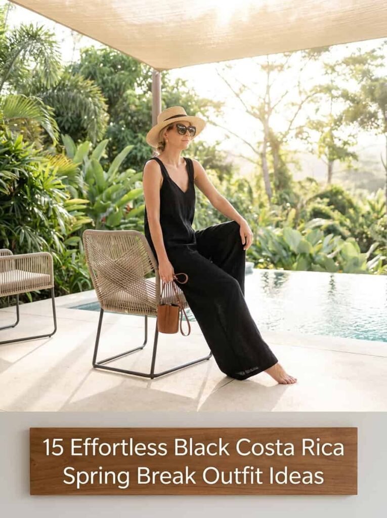 Black Costa Rica Spring Break outfit-tips