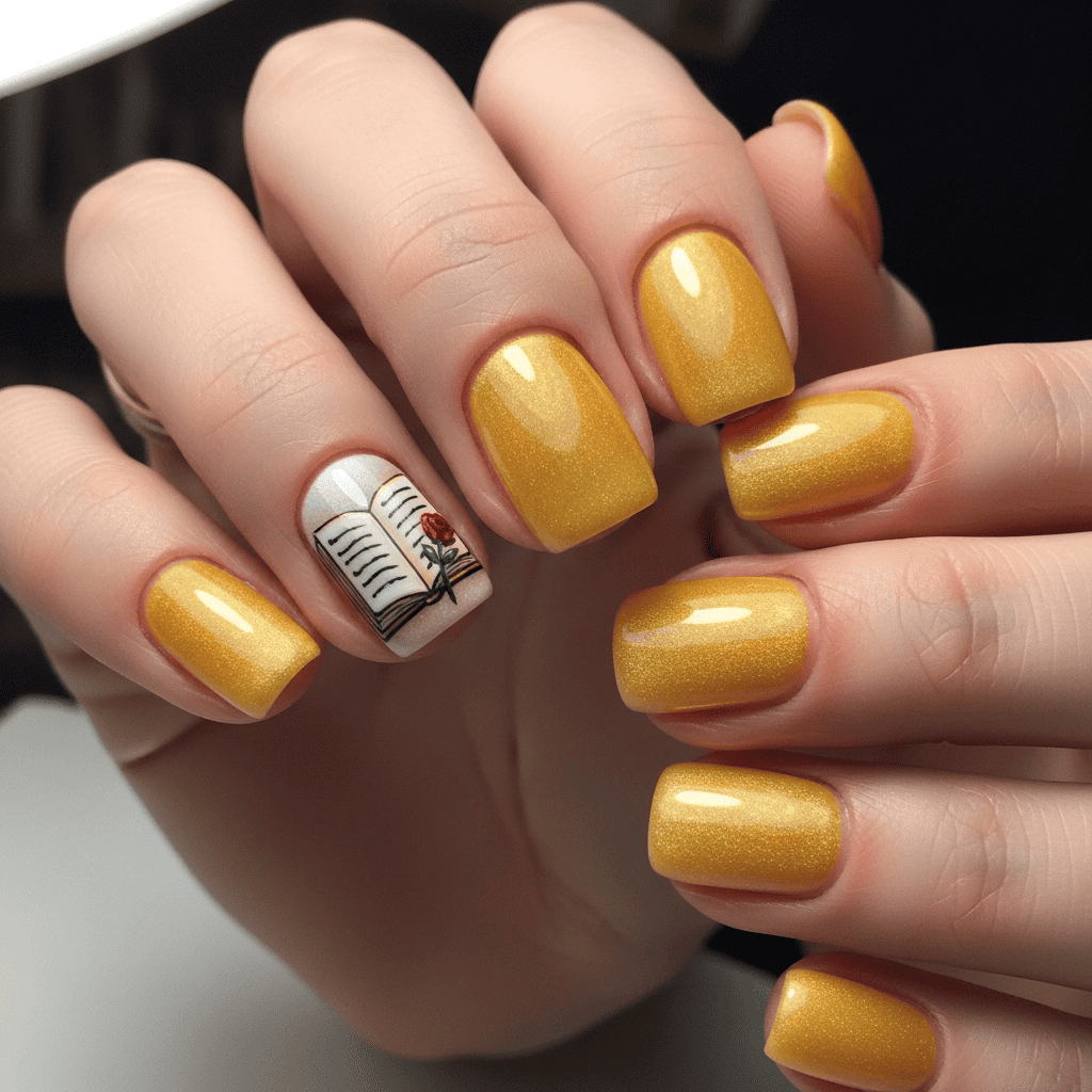 pocahontas-earth-tone-leaf-disney-nails