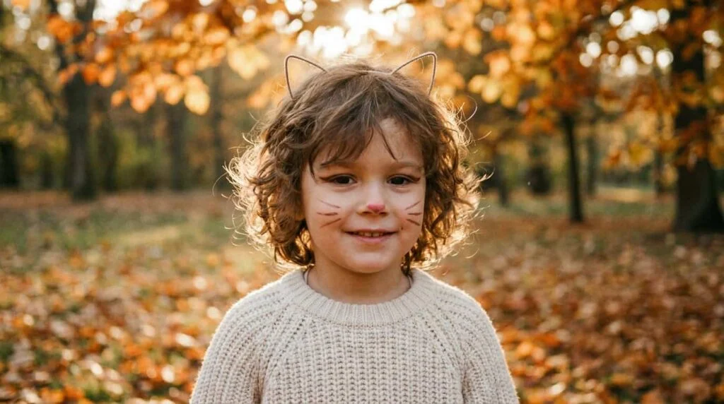 Soft glam cat makeup for kids easy ideas for Halloween looks